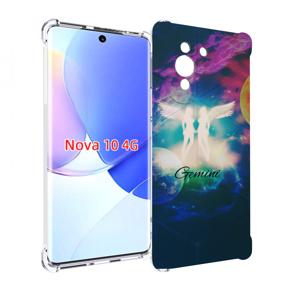 

Чехол MyPads знак зодиака близнецы 3 для Huawei Nova 10, Прозрачный, Tocco