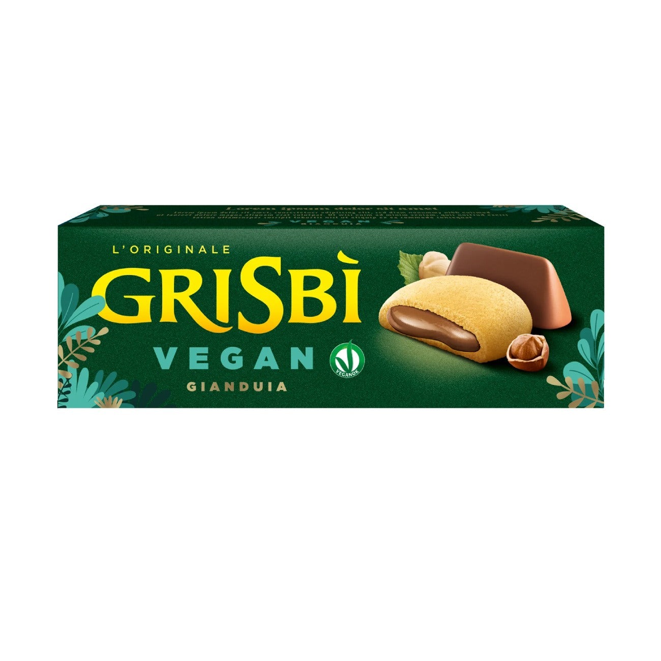 Печенье Grisbi Vegan с кремом Джандуя, 135 г