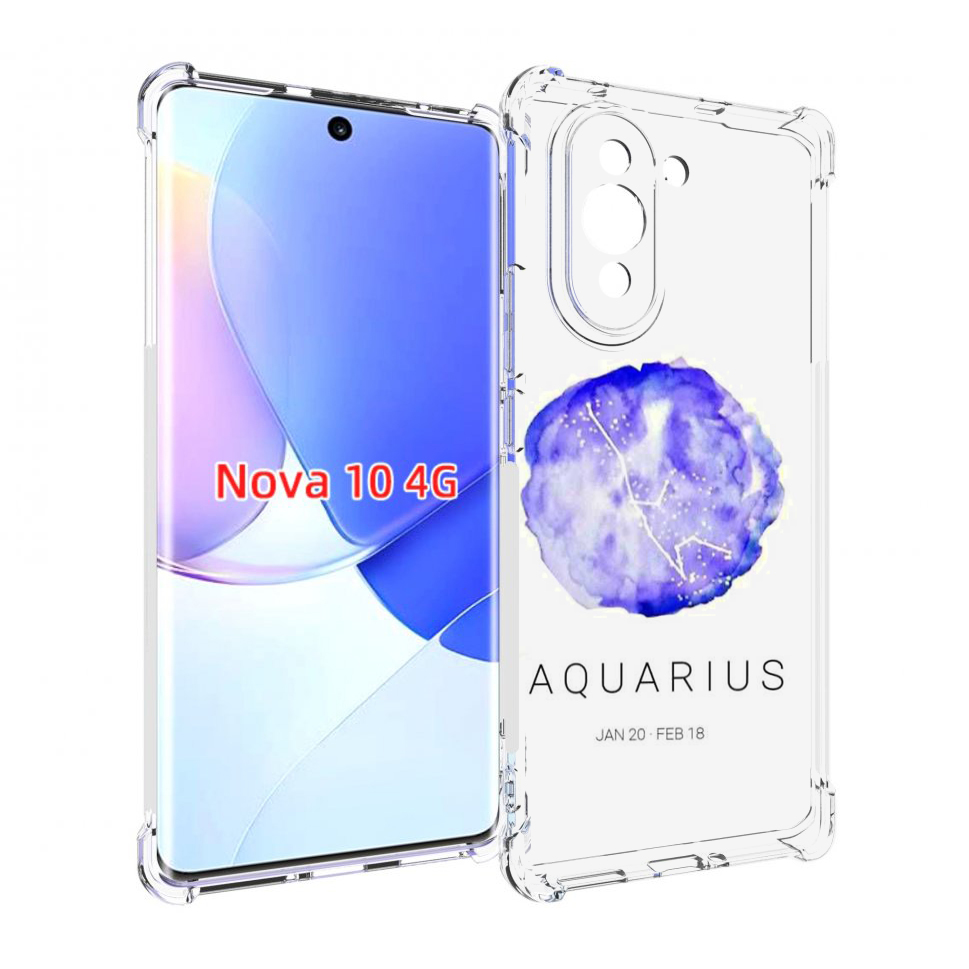 

Чехол MyPads знак зодиака водолеи 5 для Huawei Nova 10, Прозрачный, Tocco