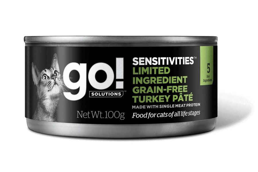 фото Влажный корм для кошек go! sensitivities беззерновой, индейка, 100г