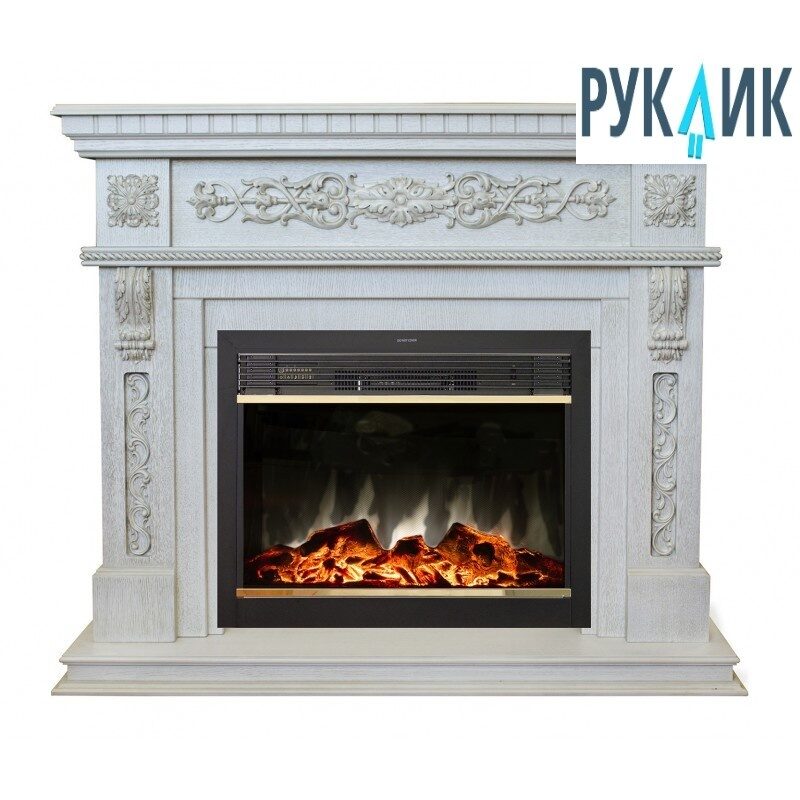

Электрокамин Real Flame Estella 26 WT с очагом MoonBlaze S LUX Brass