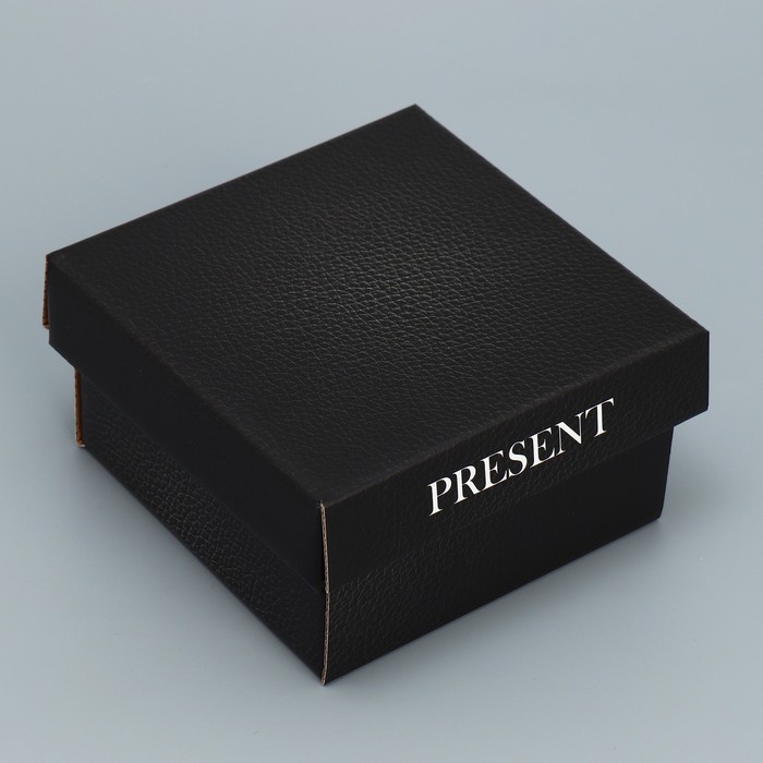 

Коробка складная Дарите Счастье Present 12  12  6.5 см, Черный