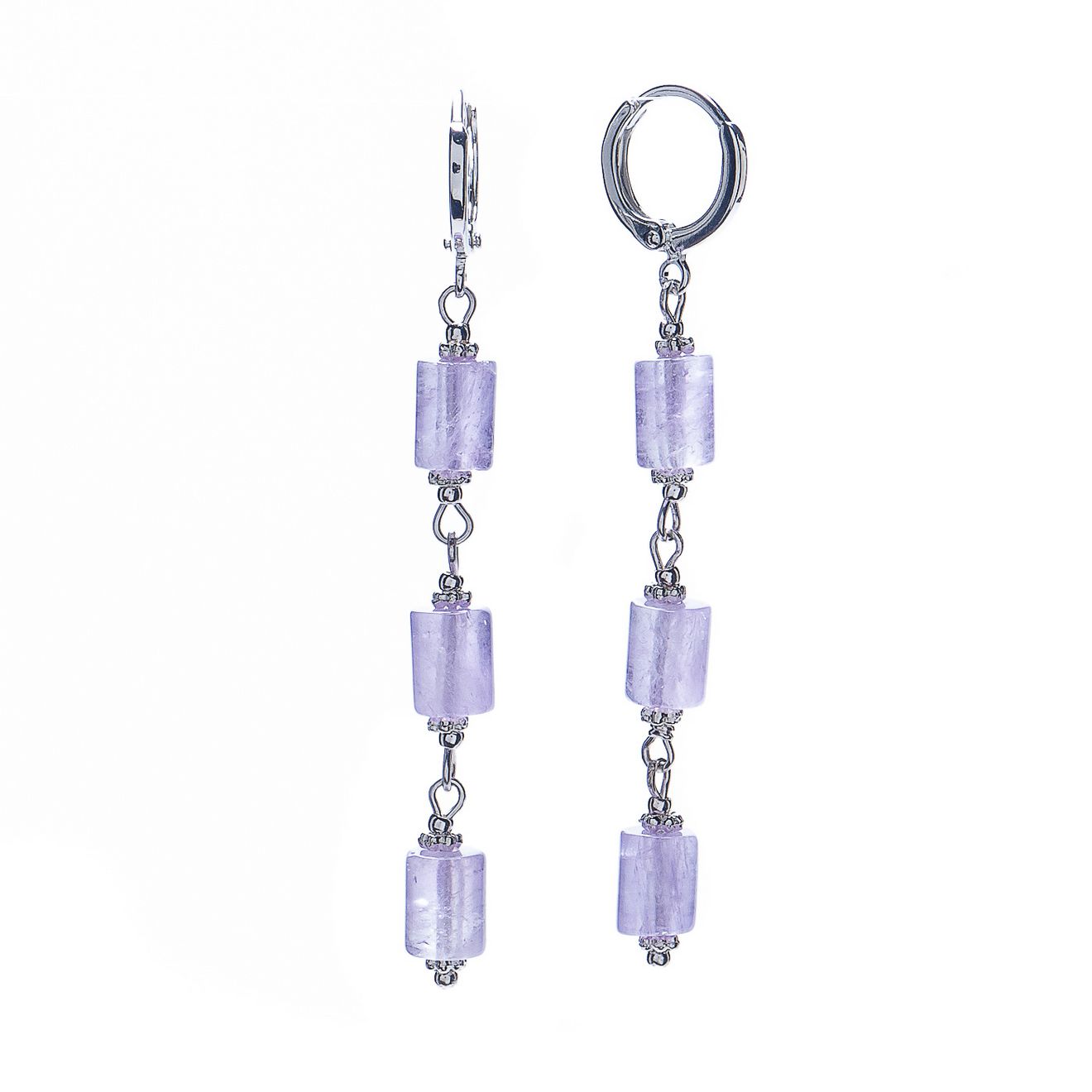 

Серьги из бижутерного сплава с аметистом Lanzerotti LZ-21.03-071, LZ-21.03-071
