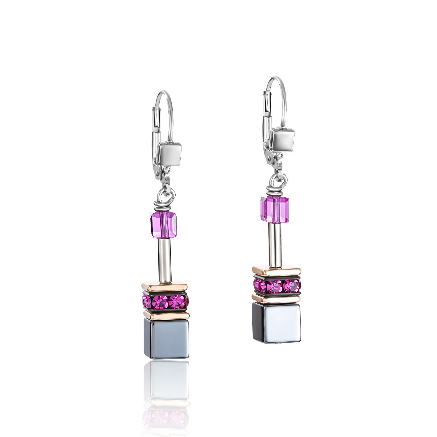 

Серьги из бижутерного сплава с кристаллом/горным хрусталем Coeur de Lion 4015/20-1500, 4015/20-1500