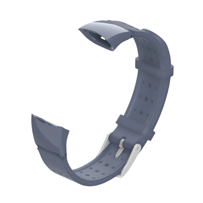

Ремешок силиконовый Mijobs для Honor Band 4 / Band 5 с перфорацией (темно-серый), Band 4 / Band 5