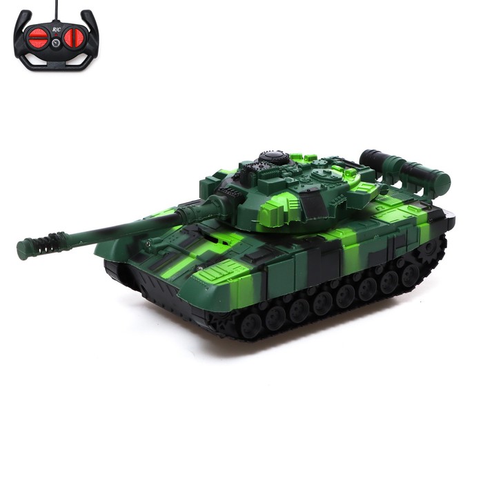 

Танк радиоуправляемый Победитель, работает от аккумулятора, цвет зеленый