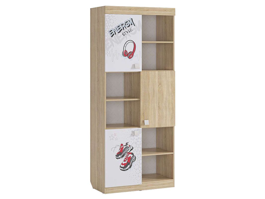 

Стеллаж в детскую МебельСон Энерджи Дуб Сонома / Белый