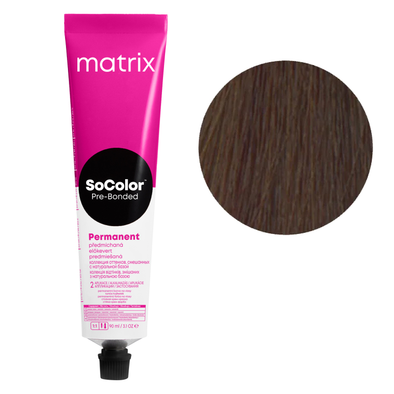 Перманентная краска Matrix Socolor 5W тёплый светлый шатен, 90 мл