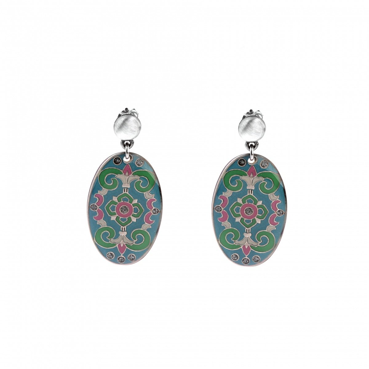 

Серьги из бижутерного сплава/бронзы с эмалью Clara Bijoux *A74091 BL, *A74091 BL