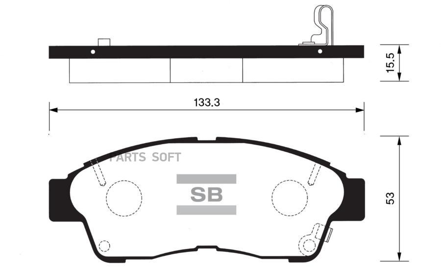 

Тормозные колодки Sangsin brake дисковые SP1110