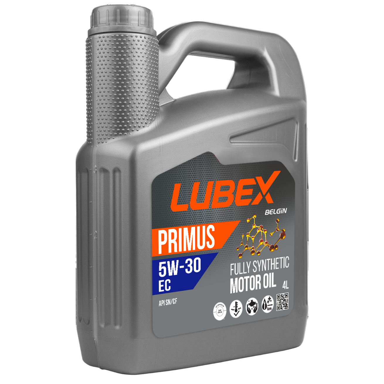 Моторное масло LUBEX синтетическое PRIMUS EC 5W30 SN 4л