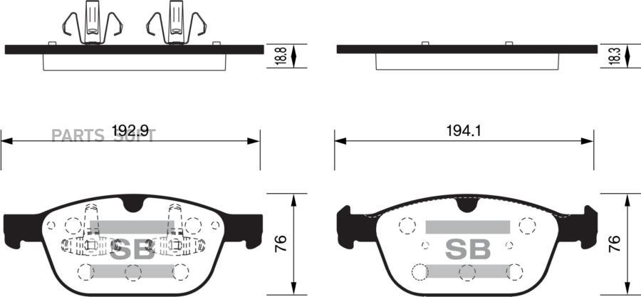 

Тормозные колодки Sangsin brake передние sp2320