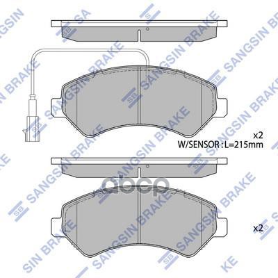 

Тормозные колодки Sangsin brake передние sp1716