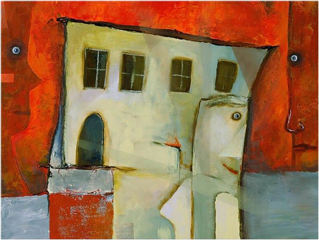 

Картина на холсте с подрамником ХитАрт Живой дом 80x60 см, 558