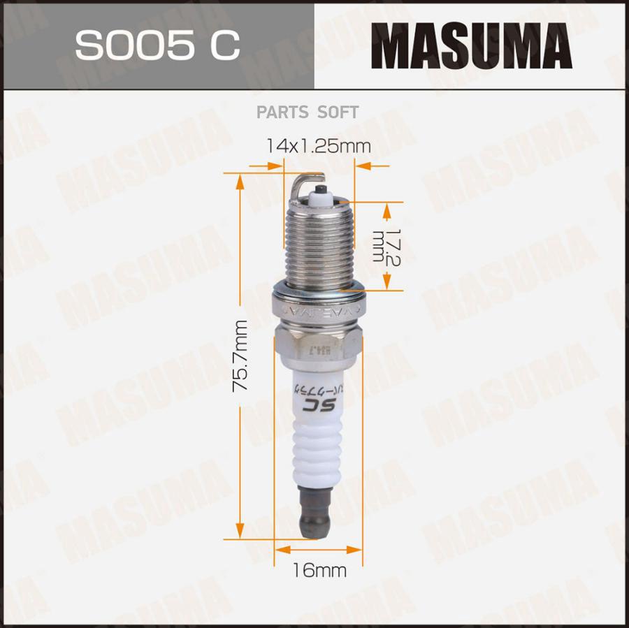 MASUMA Свеча зажигания MASUMA NICKEL BKR5E-11 (6953)
