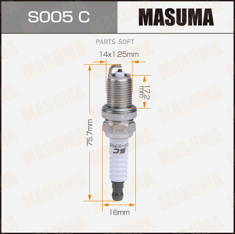 

MASUMA Свеча зажигания MASUMA NICKEL BKR5E-11 (6953)