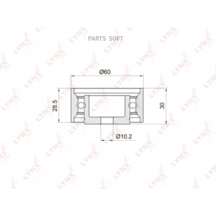 

Ролик Обводной Lynxauto Pb-3010 LYNXauto PB-3010