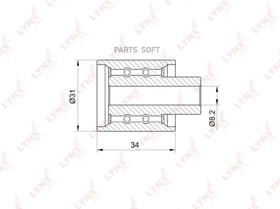 Ролик Обводной Ремня Грм LYNXauto  PB3031