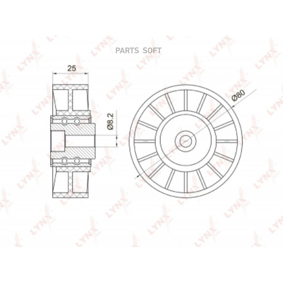 

Натяжной Ролик / Приводной Lynxauto Pb-5008 LYNXauto PB-5008