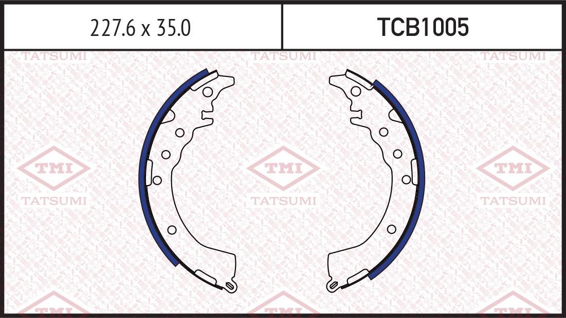 

Тормозные колодки Tatsumi барабанные tcb1005