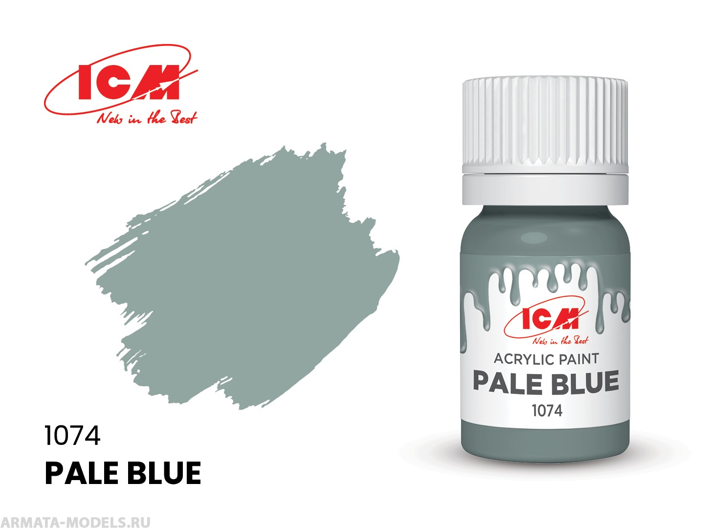 C1074 Краска для творчества, 12 мл, цвет Бледно-голубойPale Blue