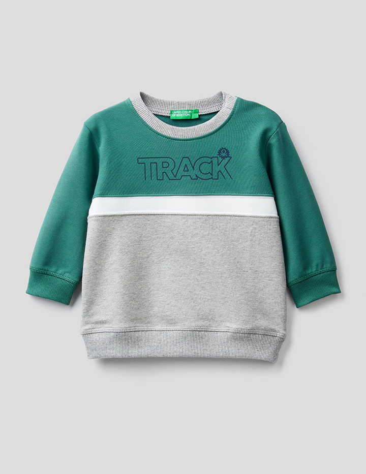 

Свитшот для мальчиков Benetton цв. зеленый р.74, 21A_3T32C15D5