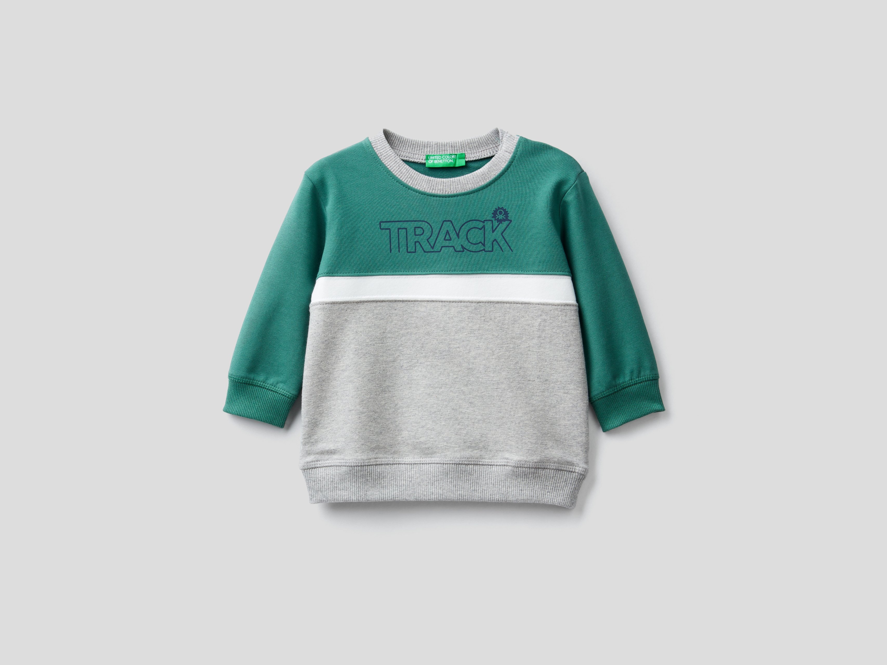 

Свитшот для мальчиков Benetton цв. зеленый р.80, 21A_3T32C15D5