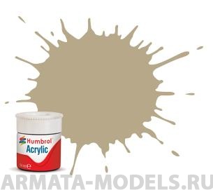 фото Ab0237 краска акриловая no 237 desert tan - matt - 14ml acrylic humbrol