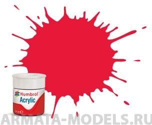 фото Ab0238 краска акриловая no 238 arrow red - gloss - 14ml acrylic humbrol