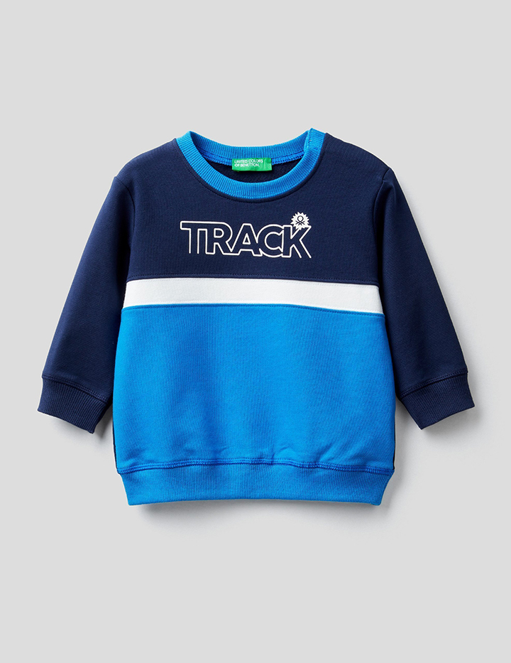 

Свитшот для мальчиков Benetton цв. синий р.80, 21A_3T32C15D5