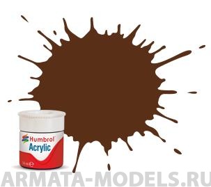 фото Ab0160 краска акриловая no 160 german camo red - matt - 14ml acrylic humbrol