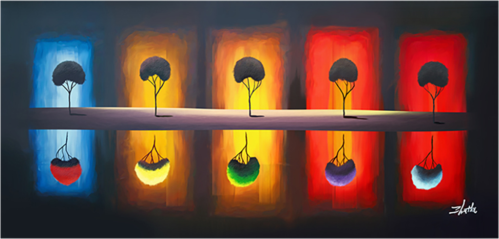 

Картина на холсте с подрамником ХитАрт Отражение 80x38 см, 5625