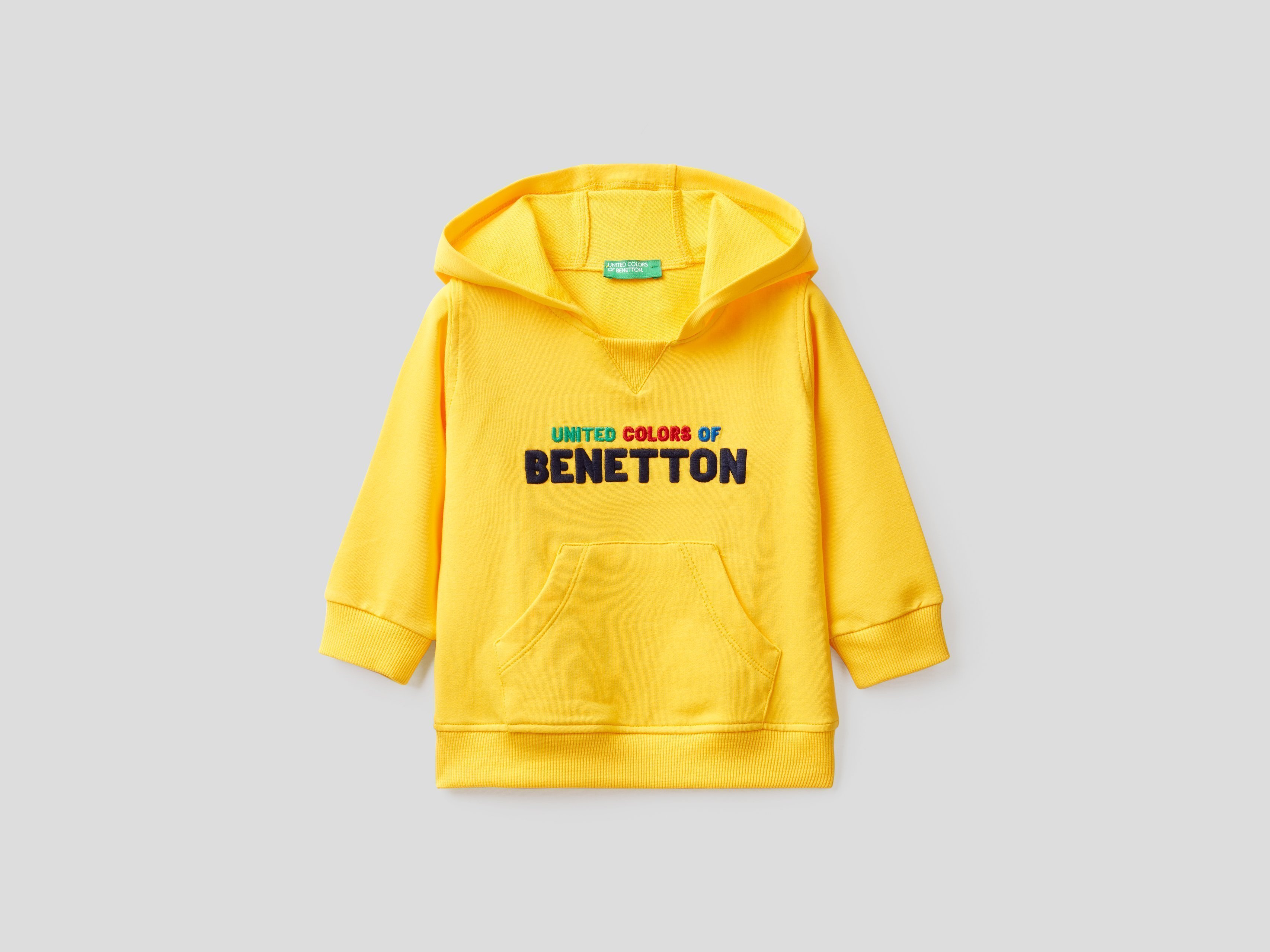 фото Толстовка для мальчиков benetton цв. желтый р.86 united colors of benetton