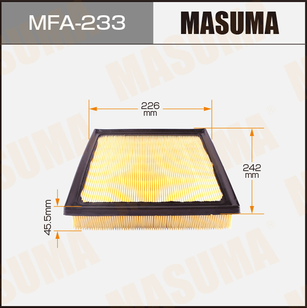 

MASUMA MFA233 Фильтр воздушный Toyota Camry (V70) 17-, RAV 4 18- MASUMA