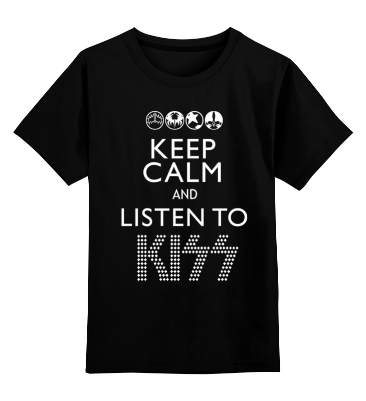 

Футболка детская Printio Kiss (кисс) цв. черный р. 140, Kiss (кисс)