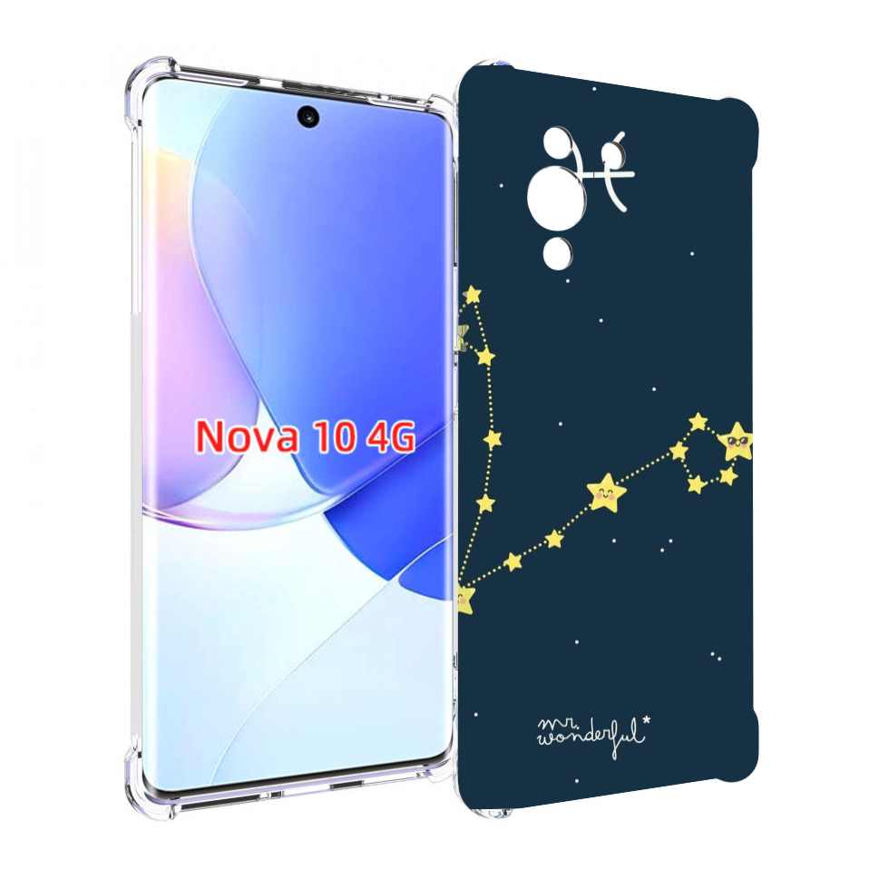 

Чехол MyPads знак зодиака рыбы 1 для Huawei Nova 10, Прозрачный, Tocco