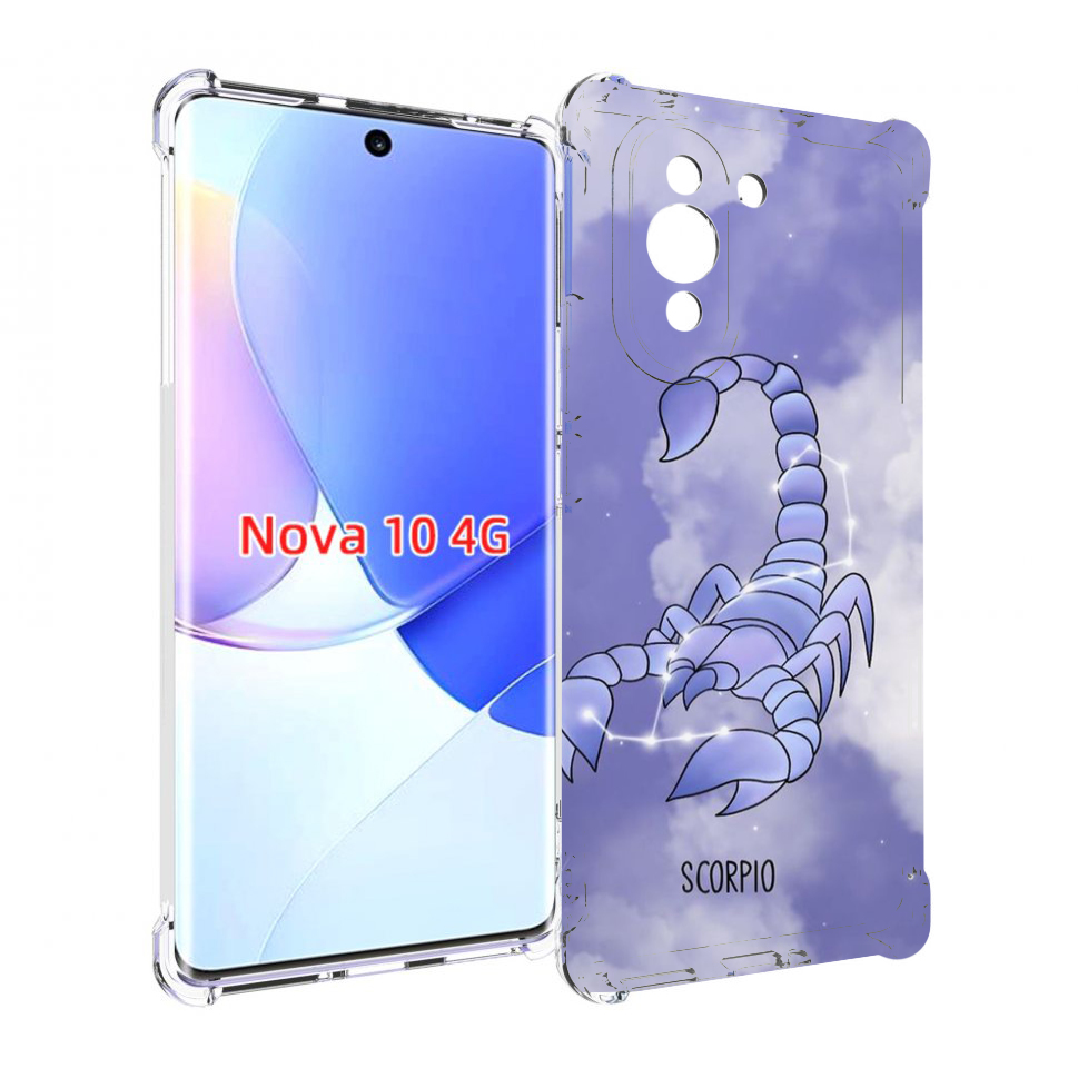 

Чехол MyPads знак зодиака скорпион 2 для Huawei Nova 10, Прозрачный, Tocco