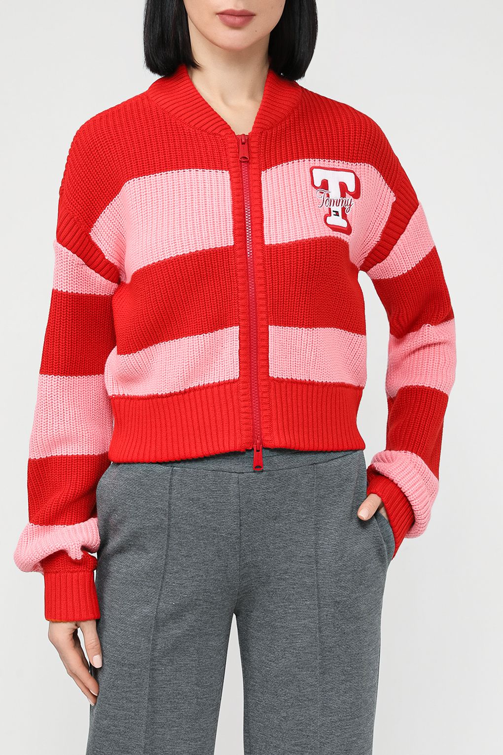 Кардиган женский Tommy Jeans DW0DW17760 розовый S