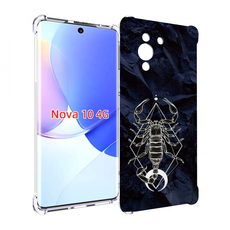 

Чехол MyPads знак зодиака скорпион 3 для Huawei Nova 10, Прозрачный, Tocco