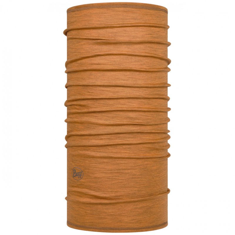 Тонкий шерстяной шарф-труба Buff Wool lightweight Solid Mustard