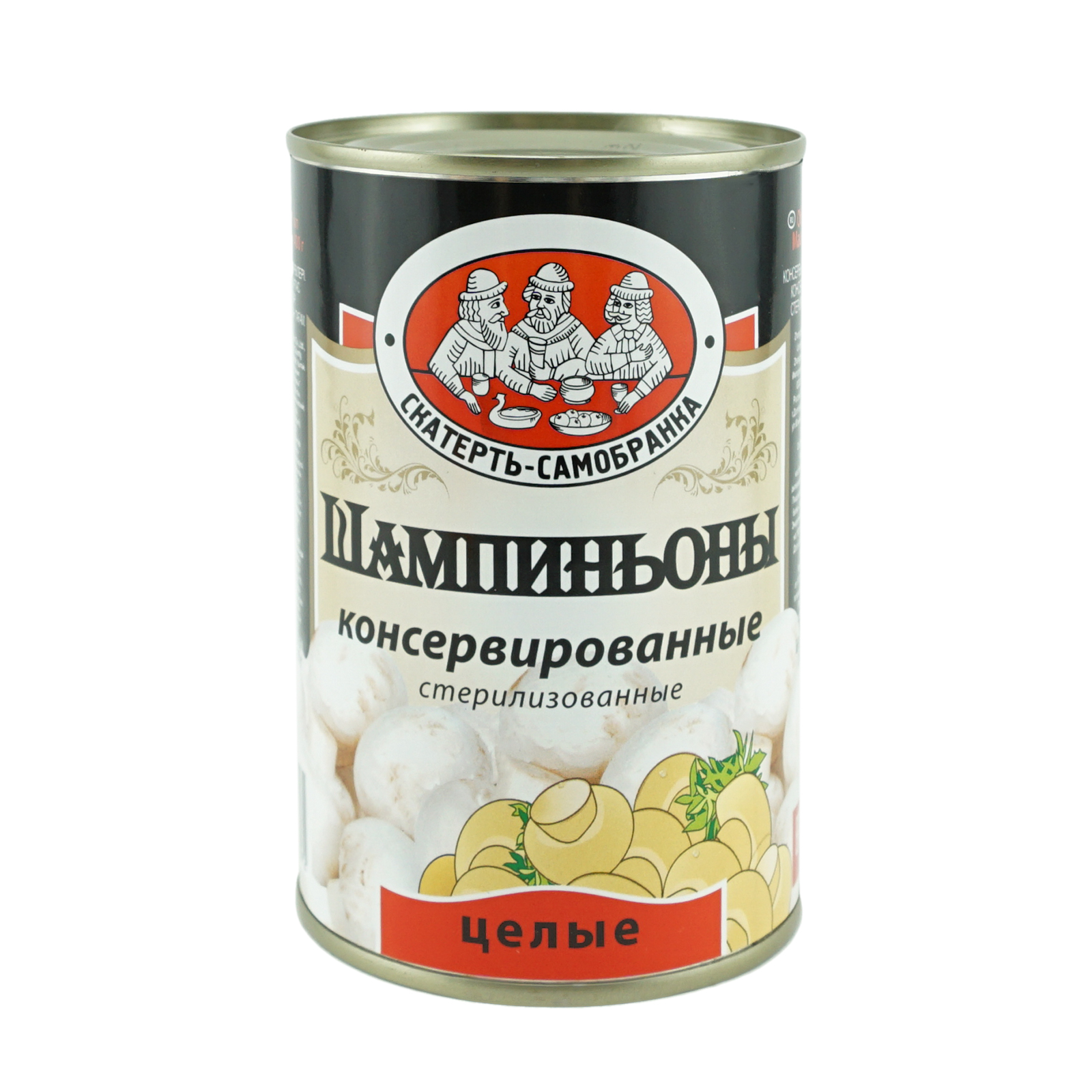 

Шампиньоны Скатерть-самобранка целые стерилизованные 425 г