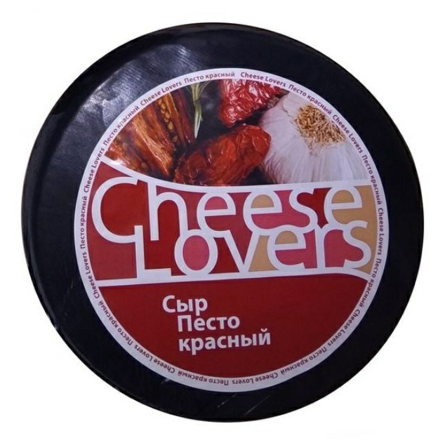 Сыр полутвердый Cheese Lovers Песто красный 50%