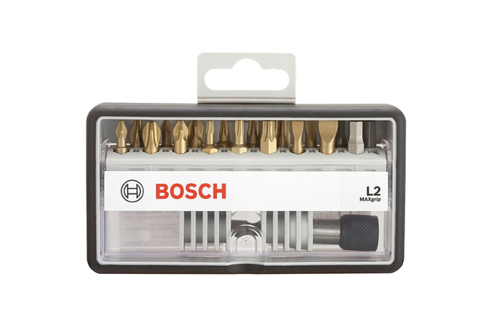 

Набор бит (18 шт; Max Grip) Robust Line L2 TIN Bosch 2607002582