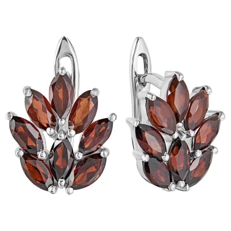 

Серьги из серебра с гранатом LAZURIT-ONLINE 8148PD, 8148PD