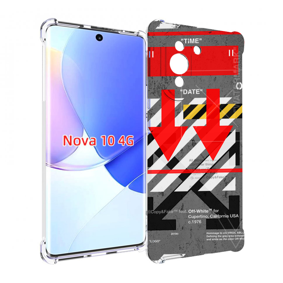 

Чехол MyPads знаки-логотипы для Huawei Nova 10, Прозрачный, Tocco