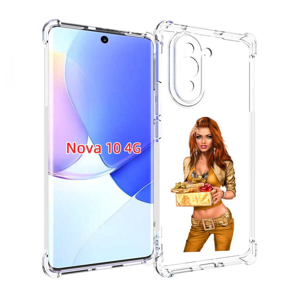 

Чехол MyPads золотая-девочка-с-подарком женский для Huawei Nova 10, Прозрачный, Tocco
