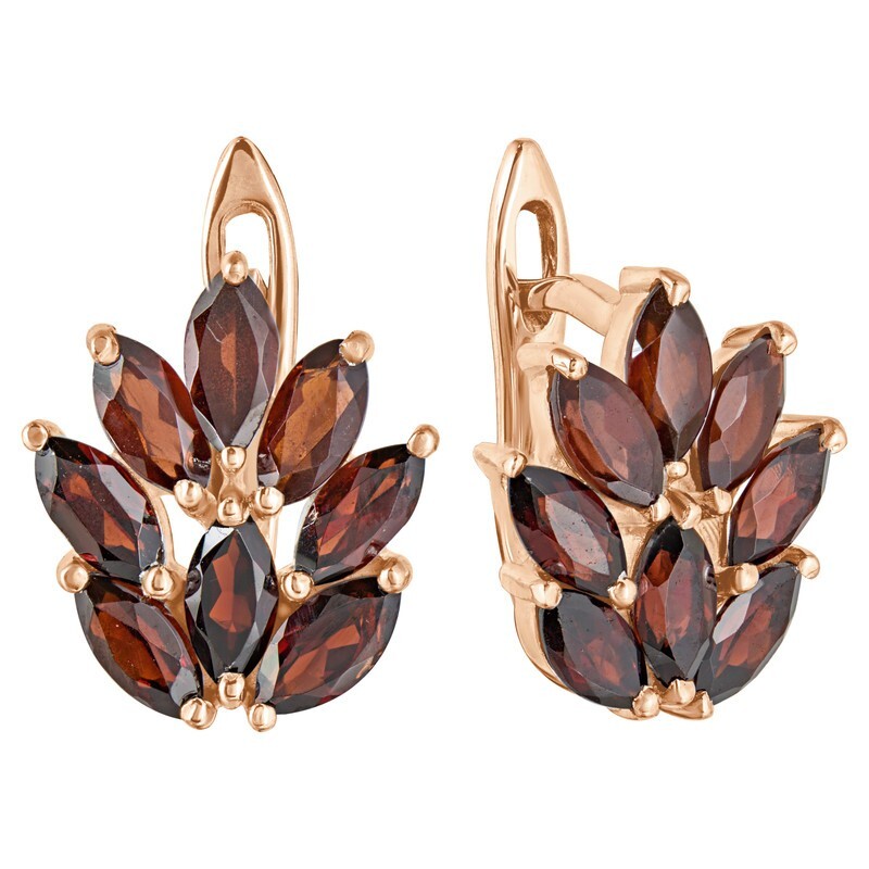 

Серьги из серебра с гранатом LAZURIT-ONLINE 8148RG, 8148RG