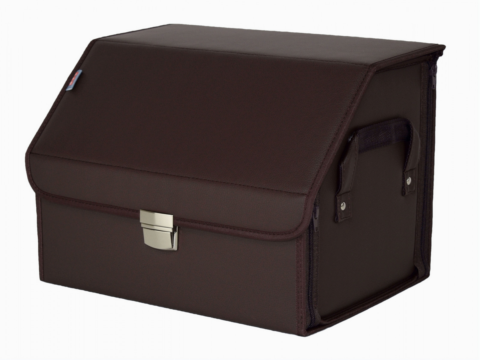 фото Органайзер-саквояж в багажник союз премиум (размер m). искусственная кожа, коричневый. a&p