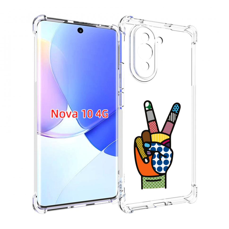 

Чехол MyPads йоу пальчики для Huawei Nova 10, Прозрачный, Tocco