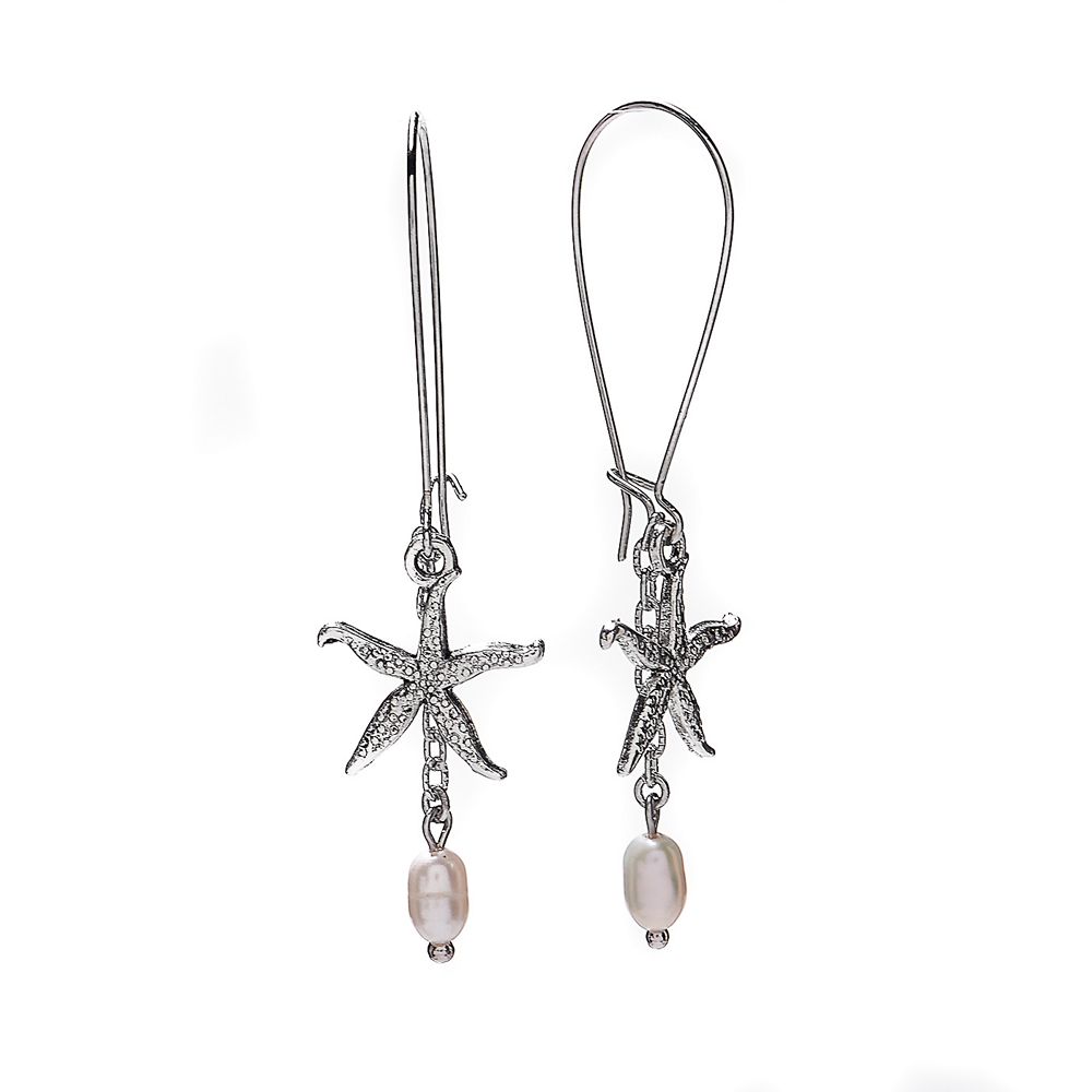 

Серьги из бижутерного сплава с жемчугом Lanzerotti LZ-20.06-155